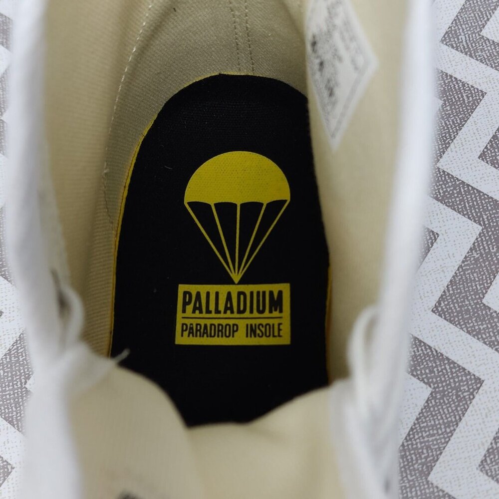 Palladium Pampa Hi Originale Canvas Boot Size 11, High Top Shoes, Star White - Picture 9 of 10